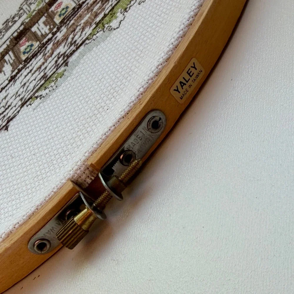 Set of Cross Stitch Barn Scenes Wall Hanging Cottagecore Farmhouse Handmade‎